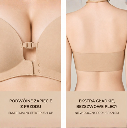Biustonosz push-up bez ramiączek